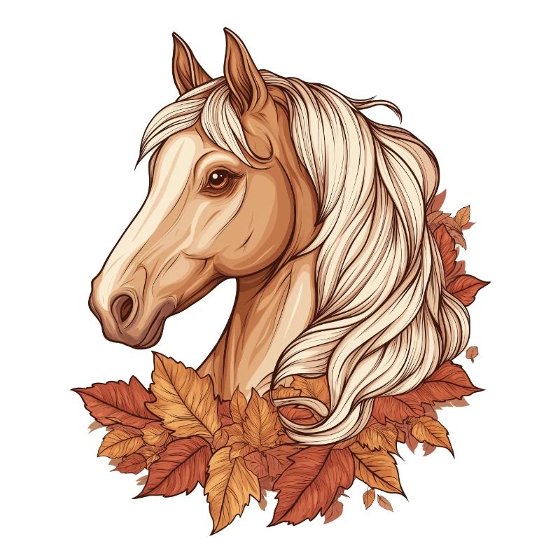 Pferd Herbst