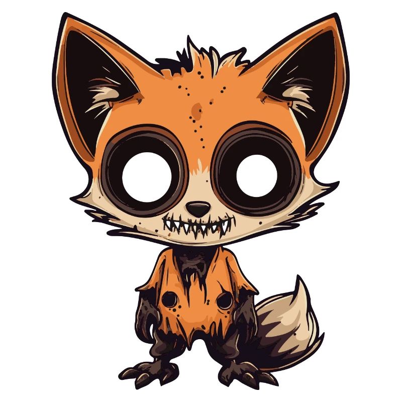 Fuchs Halloween Comic Lustig