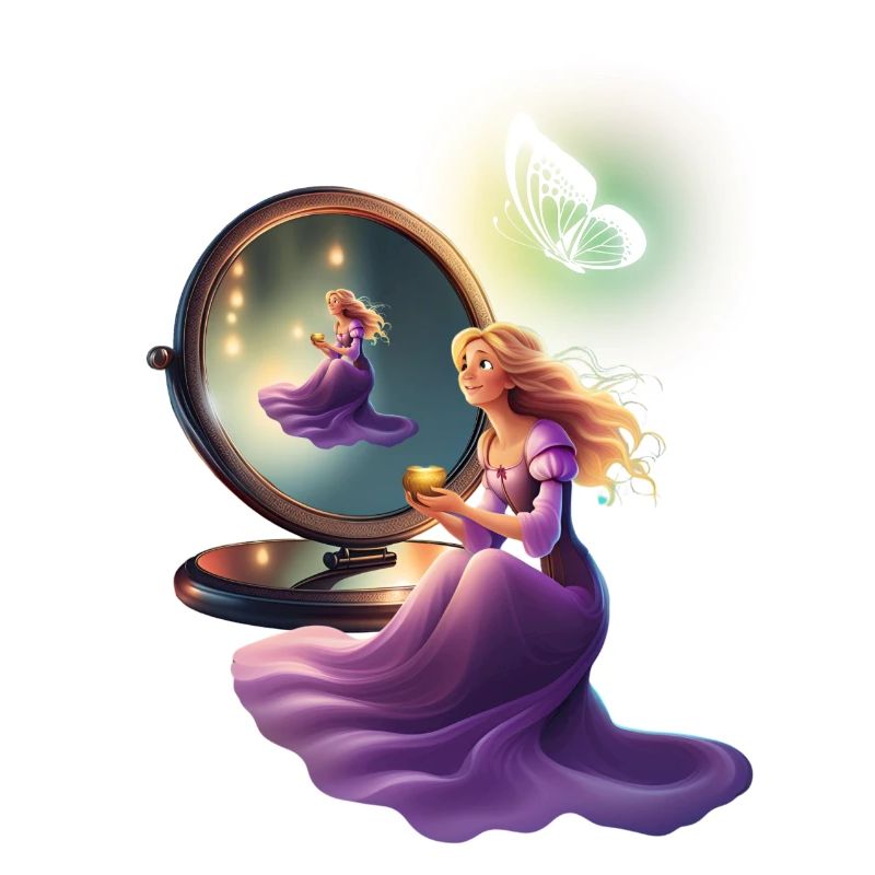 Princesse devant le miroir