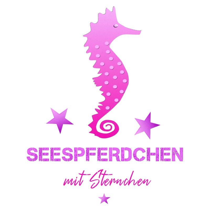 rosa seepferdchen mit sternchen Schwimmabzeichen