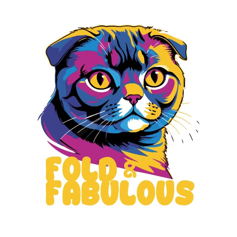 Fold & Fabulous — Schottisches Fold Cat Design