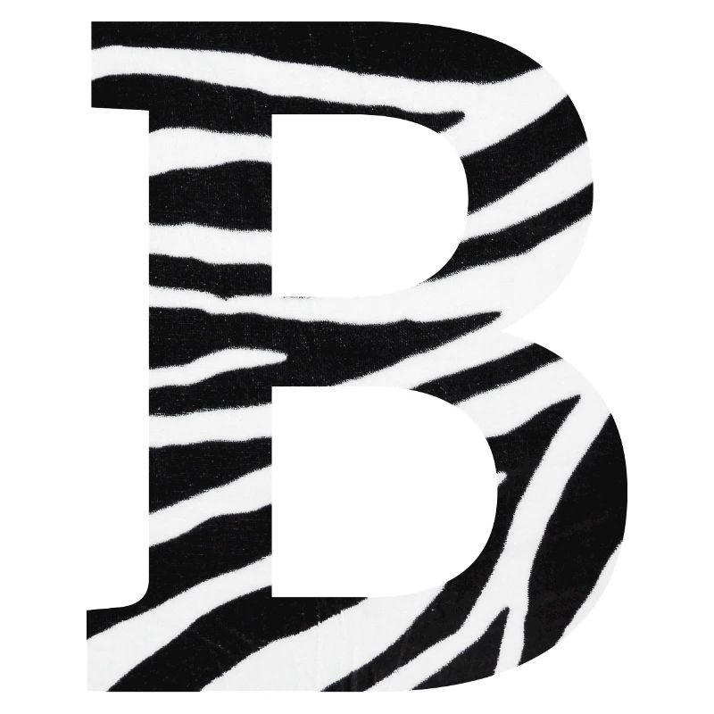 Letter b zebra