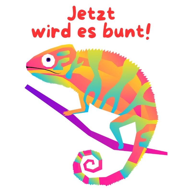 Jetzt wird es bunt - Chamaleon