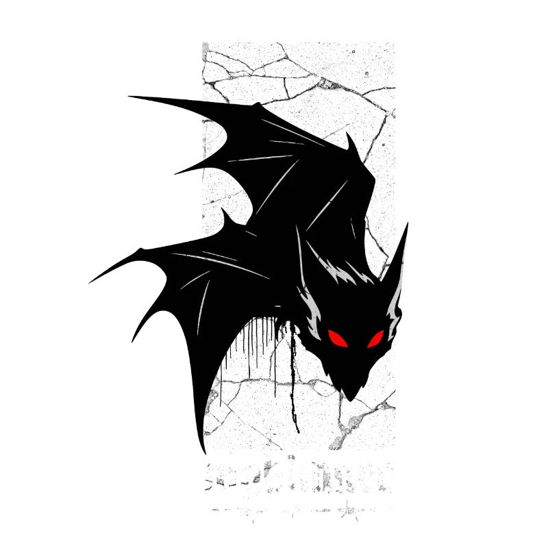 Nightmare Bat – Gothic Horror Vampire Creature Art