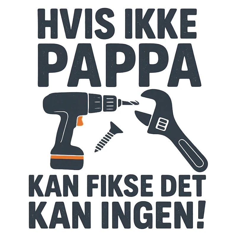 Humorous Dad T-Shirt with Tools Pattern