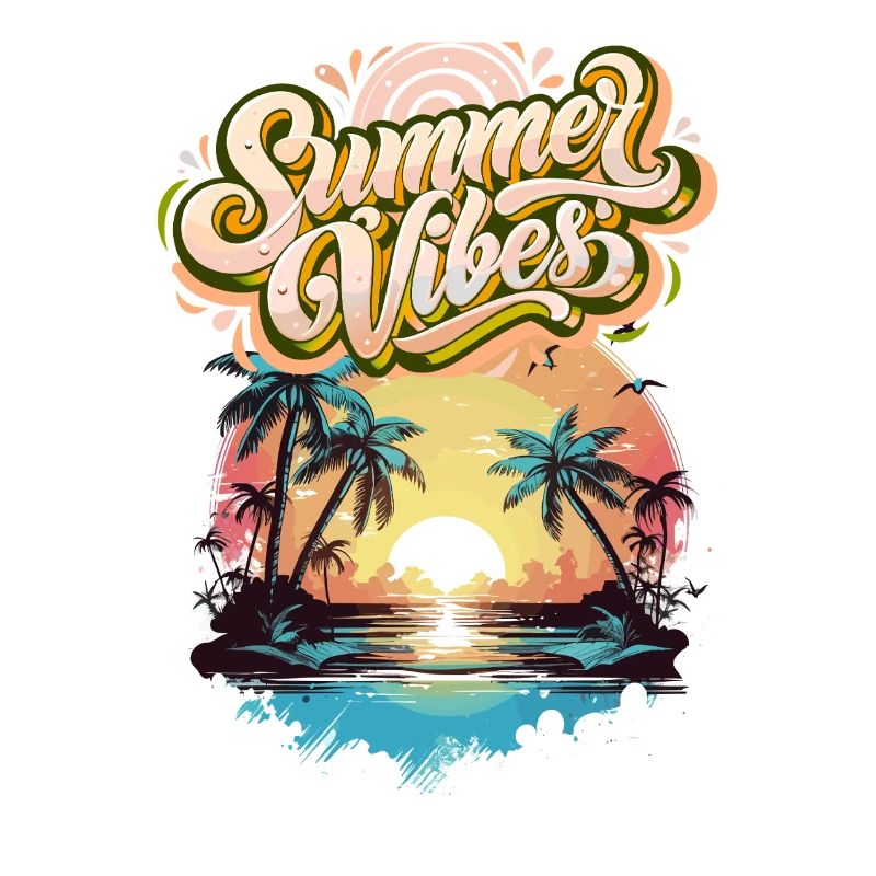 Summer Mood Palm Trees Sunset