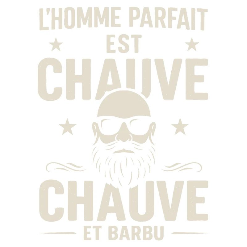 Der perfekte Mann hat eine Glatze und einen Bart