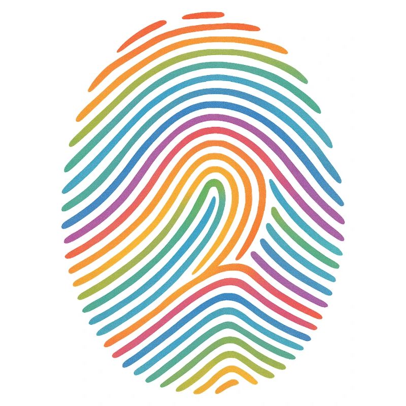 Rainbow Fingerprint Pattern | Diversity