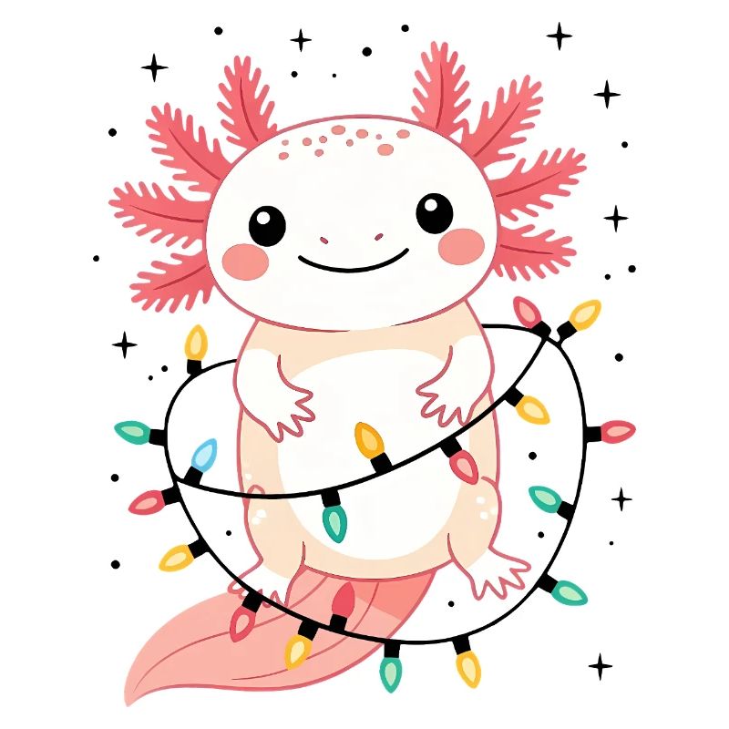 Sweat de Noël Axolotl Drôle de Noël Mignon