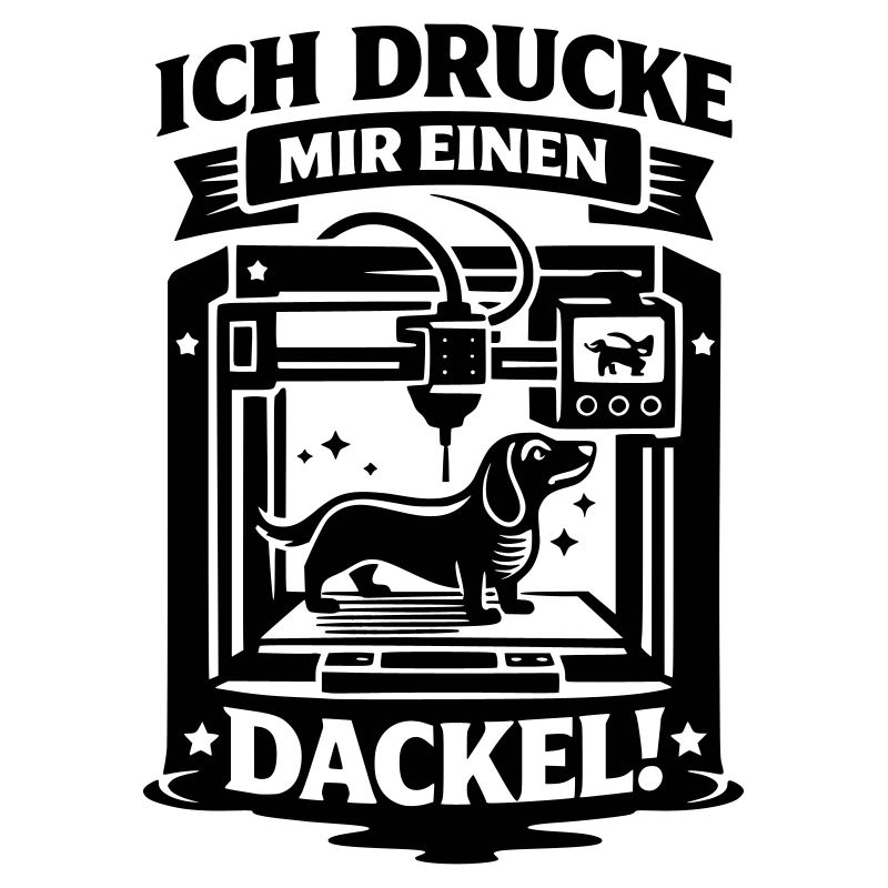 Dackel 3D Drucker Basteln Hund
