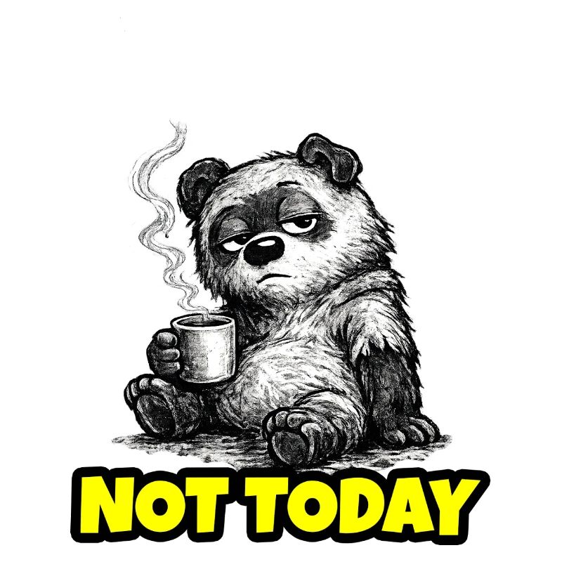 Not Today – Grumpy Bear Coffee (Sketch)