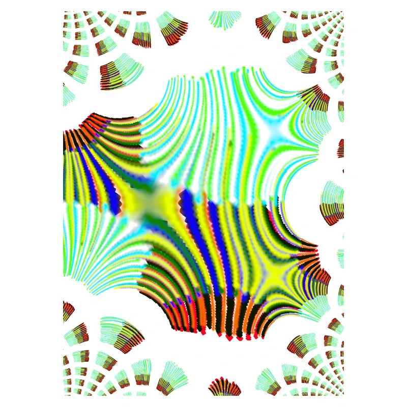 Psychedelic Neon Waves Pattern