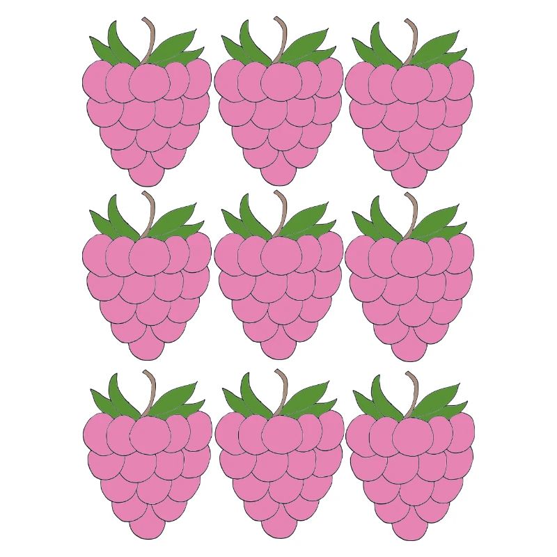 Raspberry Grid Pattern