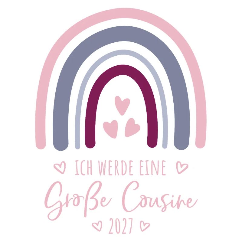 Ich werde eine Große Cousine 2027 Regenbogen 