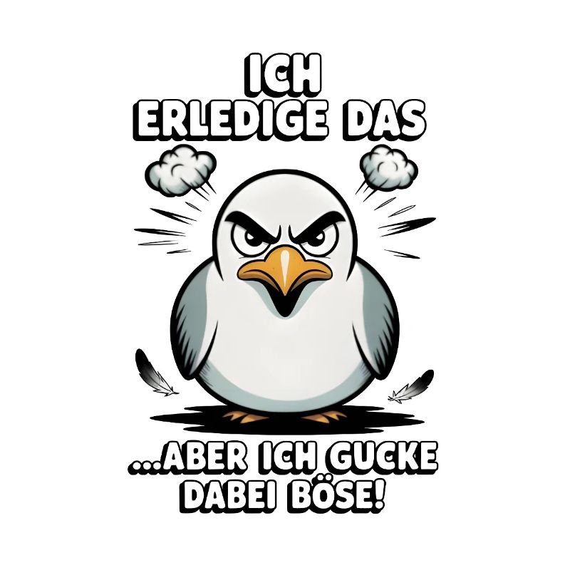 Möwe Seevogel Nen scheiss muss ich