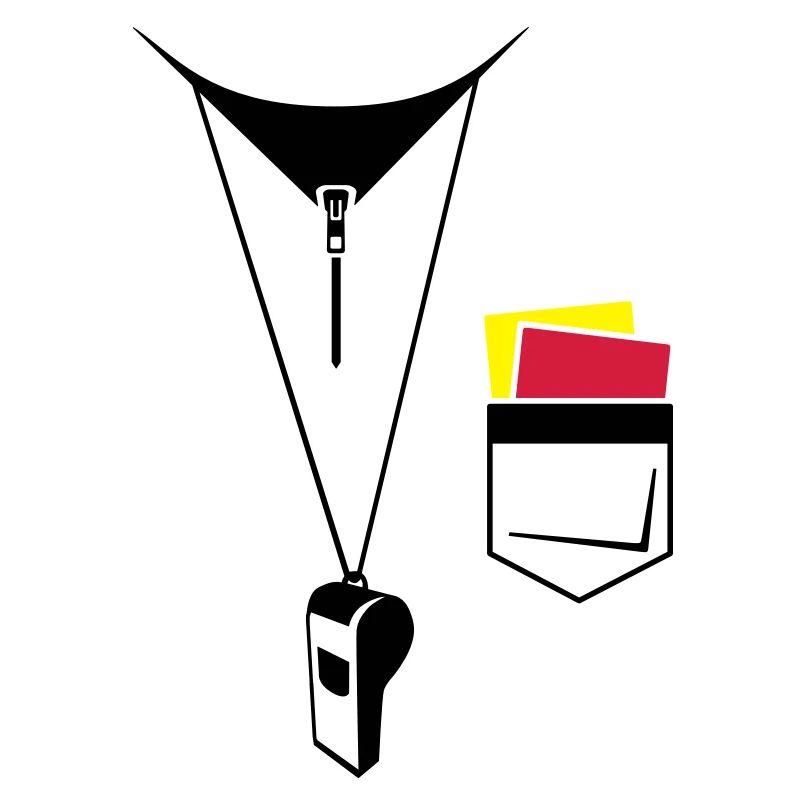 Referee - Football - Map and whistle