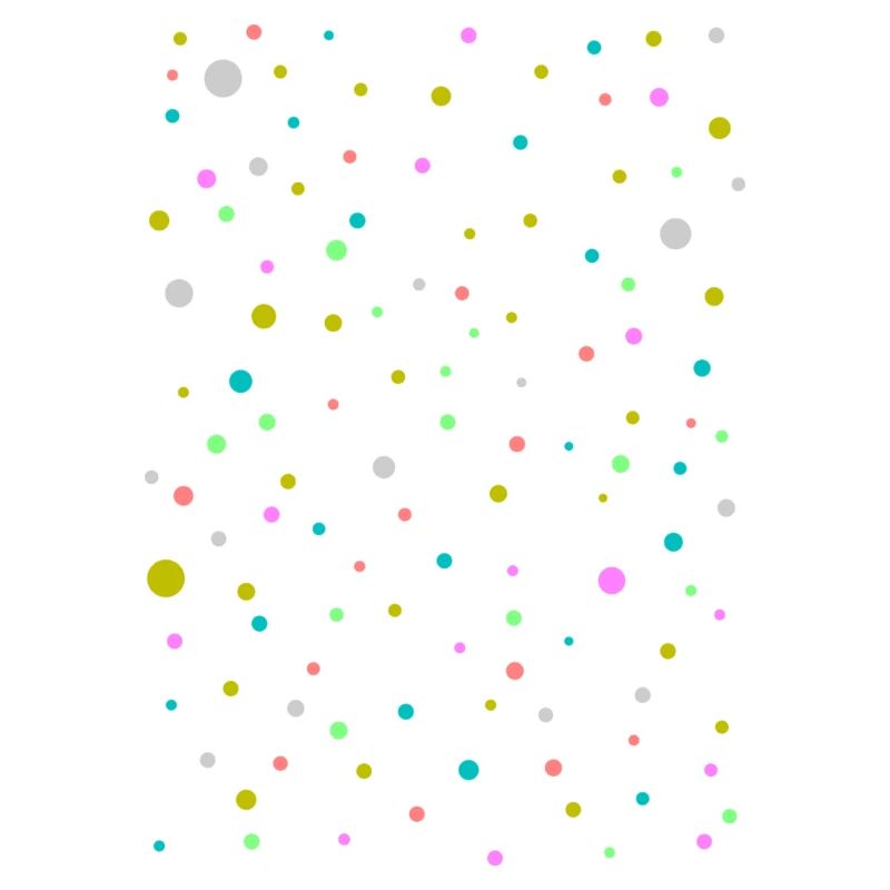 Points colorés, beau, design à la mode