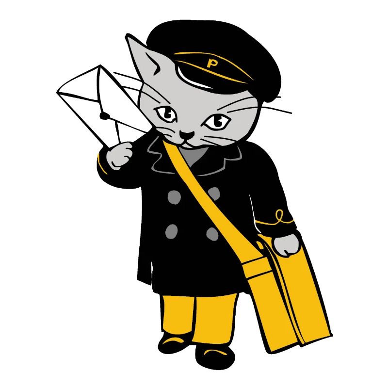 post cat dhl german post postmen cat letter