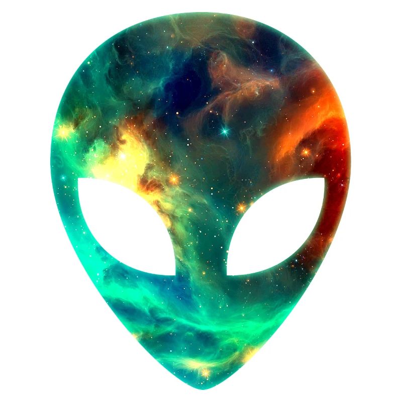 Galaxy Alien Space Space Tête Visage Espace
