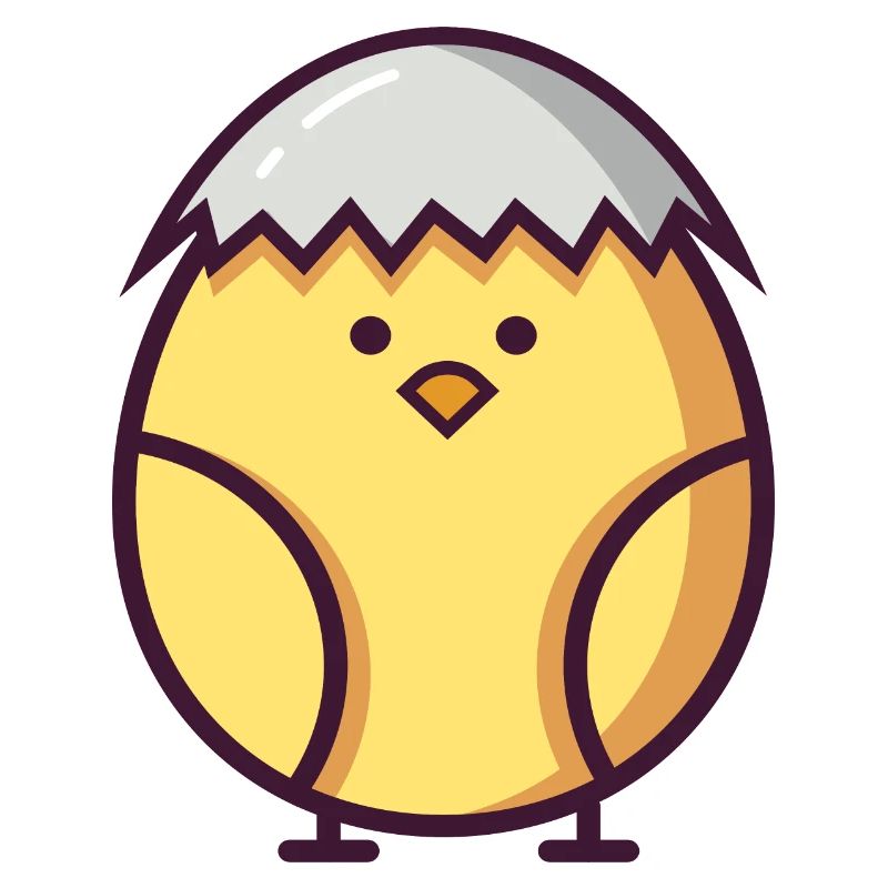 cute easter chick hatched recently