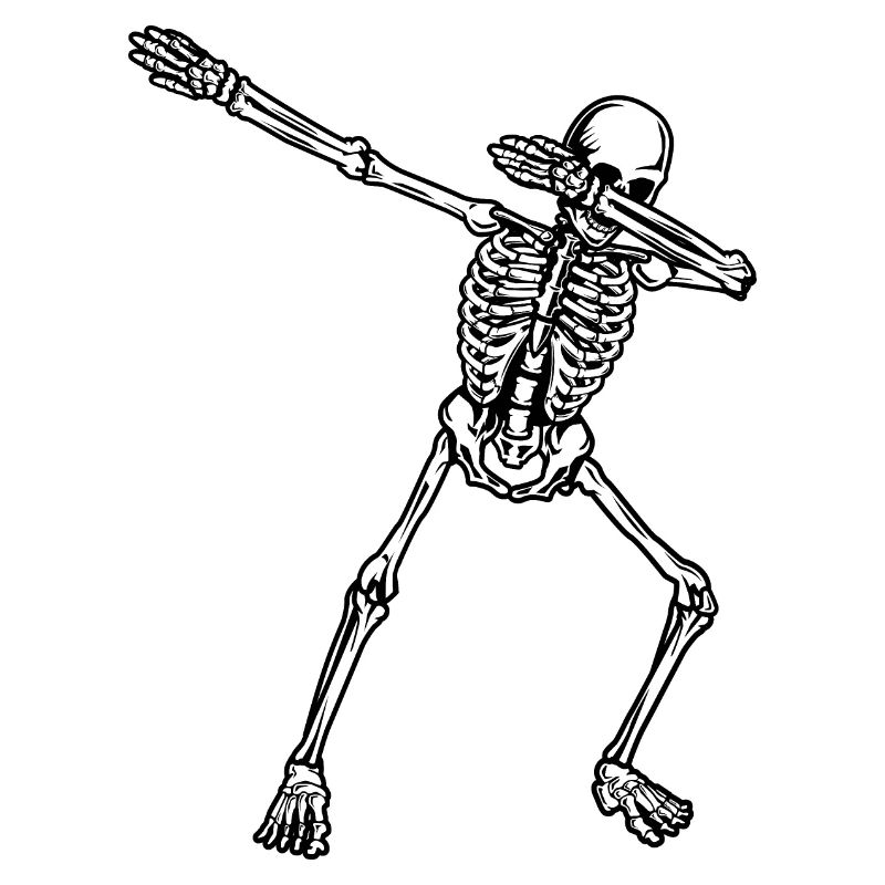 Dab Dabbing Skeleton Cool Shirt Design Gift