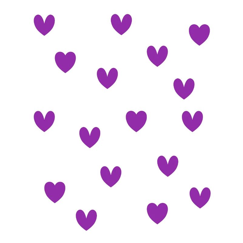 Cœurs violets