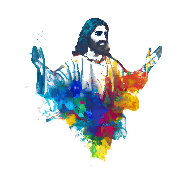 Farbenfroher Jesus