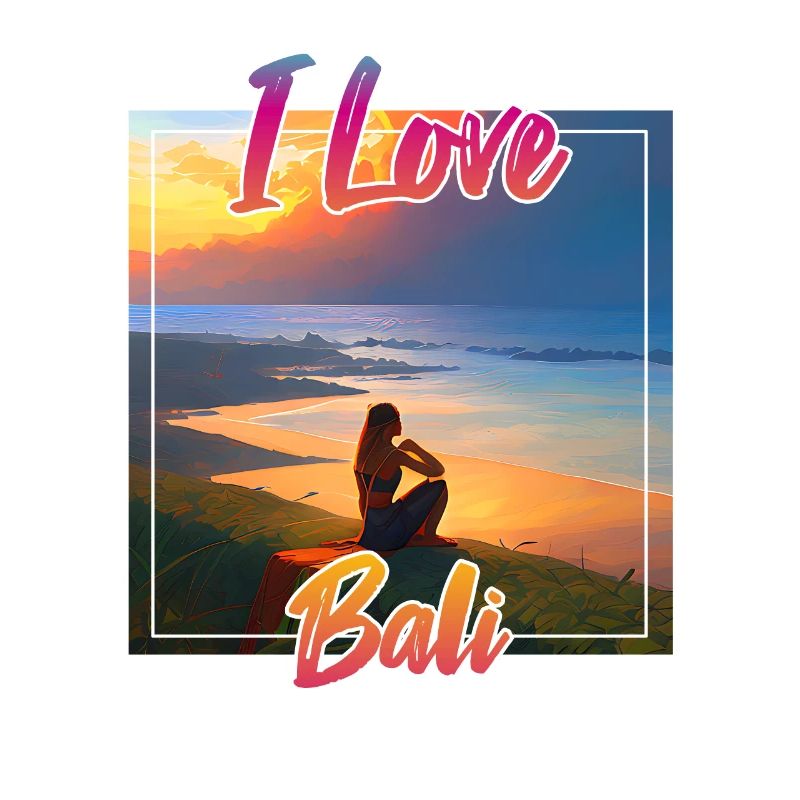 Coucher de soleil à Bali avec déclaration d’amour