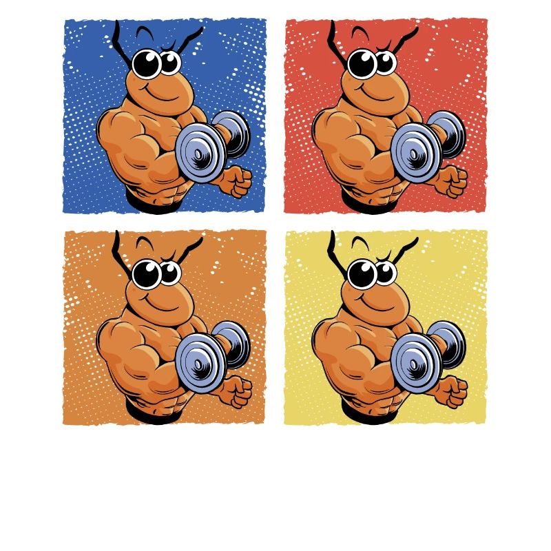 Biceps de remise en forme de fourmi