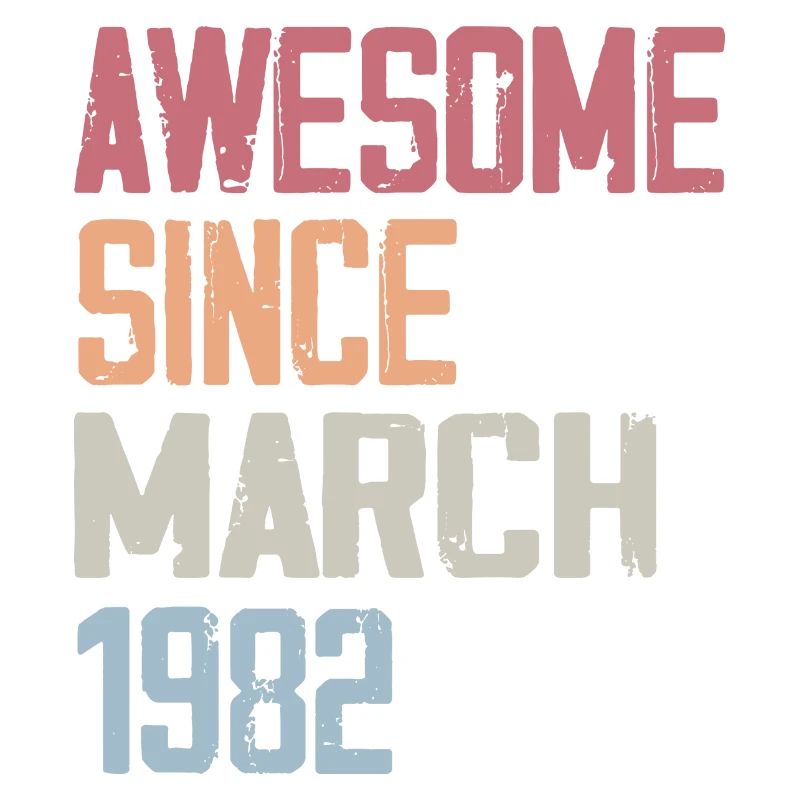 1982 Mars Naissance Anniversaire Mars 1982 Cadeau