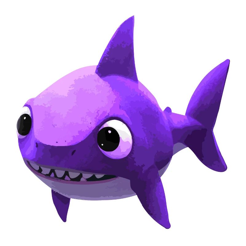 Bébé requin rose - Mignon et élégant