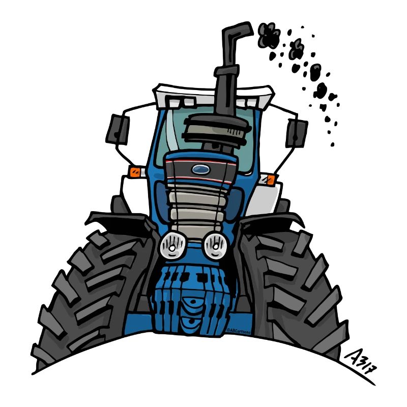 0538 blue tractor