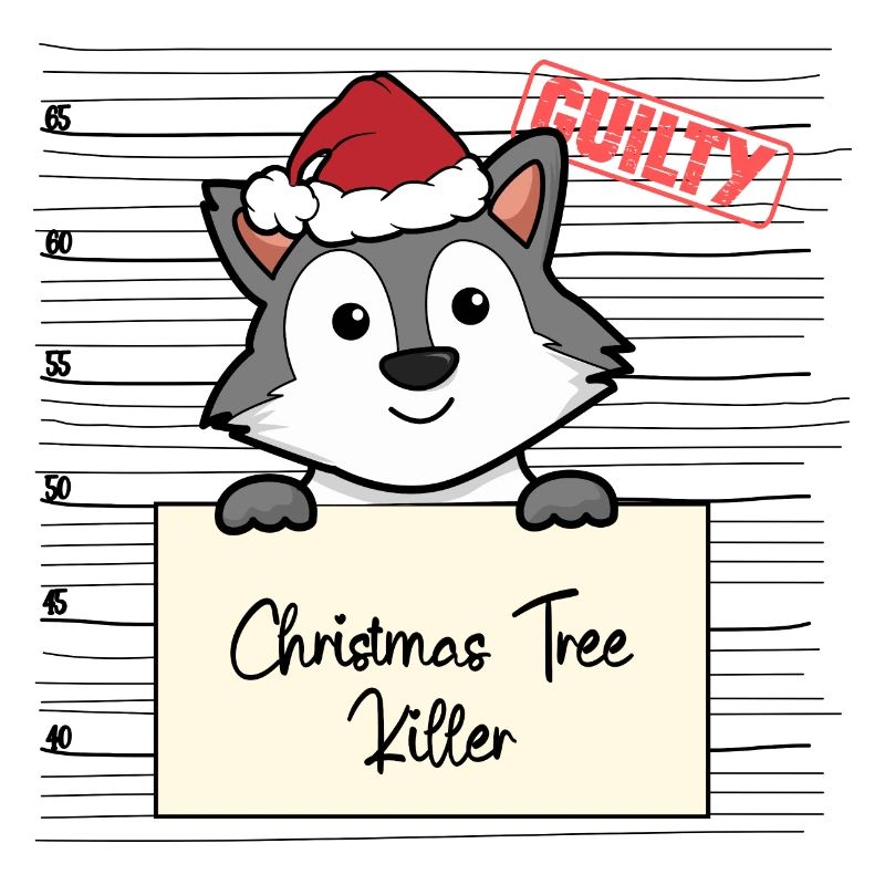Weihnachtsbaum Umschubser Wolf