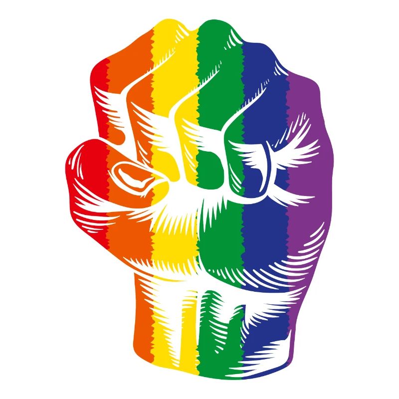 Regenbogen Faust LGBTQ Power