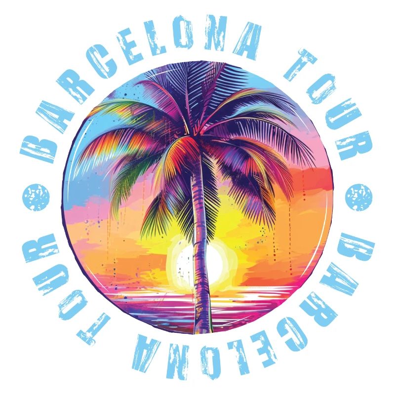Visite de Barcelone colorée