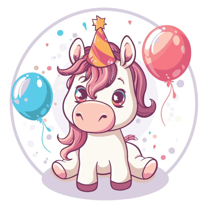 Bande dessinée d’anniversaire de cheval