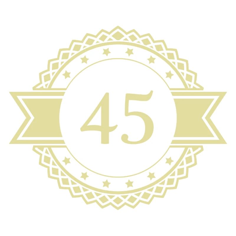 45 Number Emblem