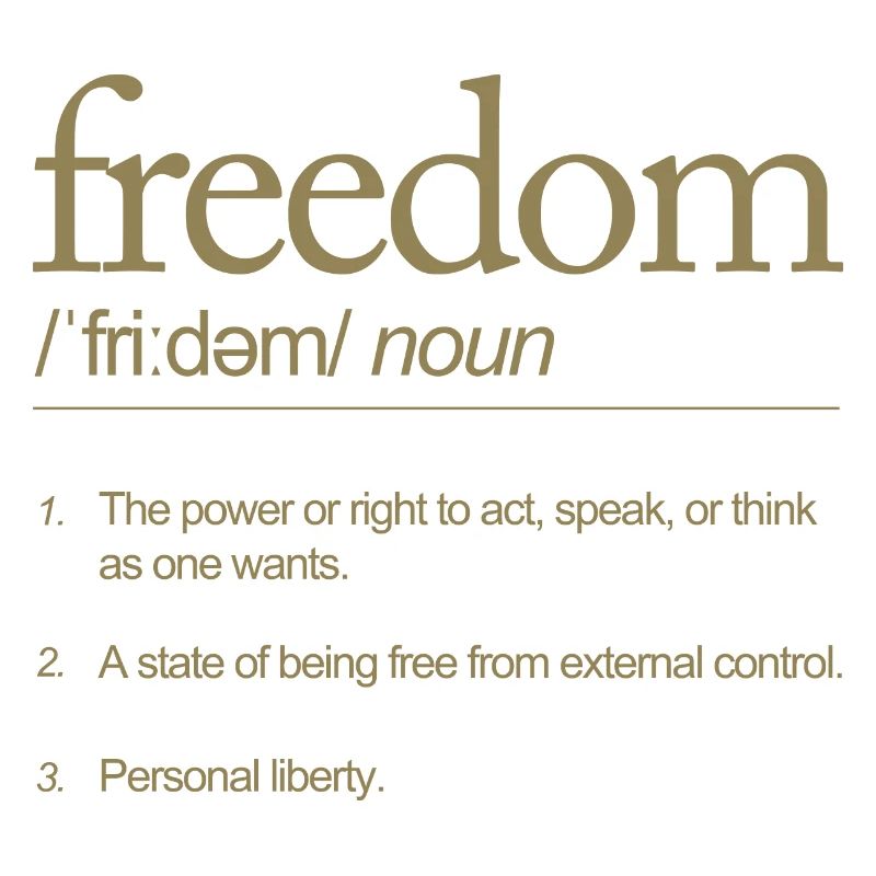 Freedom Definitely Speaking Action Thinking