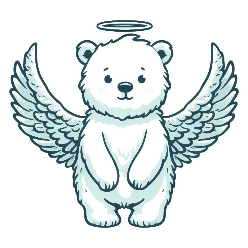 Polar Bear Elegance: Angels in the Arctic Light