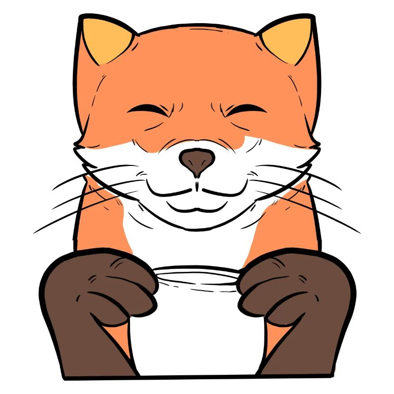 Fox Coffee Coffee Drinker Gift