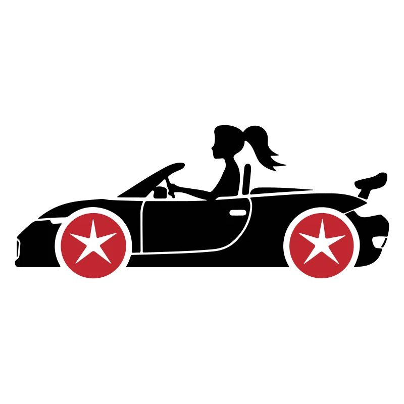 Frau Auto Cabrio