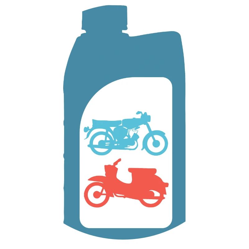 Conception à deux temps de mélange d'essence Simson DDR Schwalbe S51