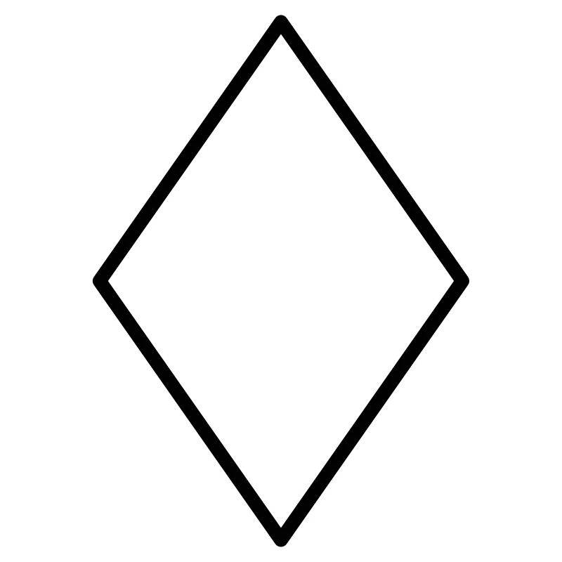 Mathematics diamond symbol-