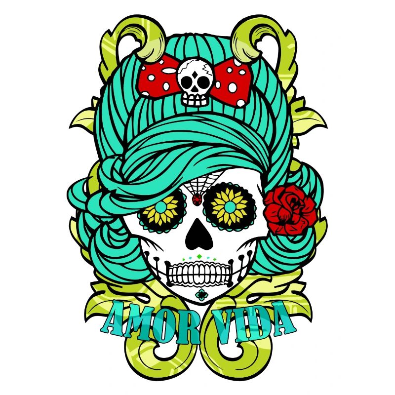 amor vida skull