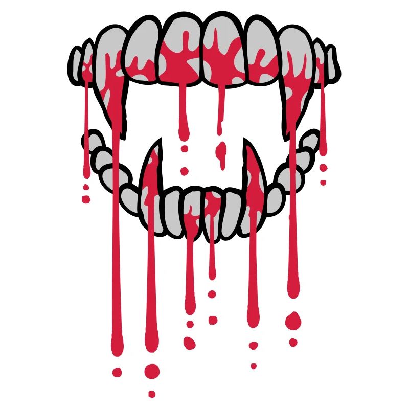 Blood drops vampire