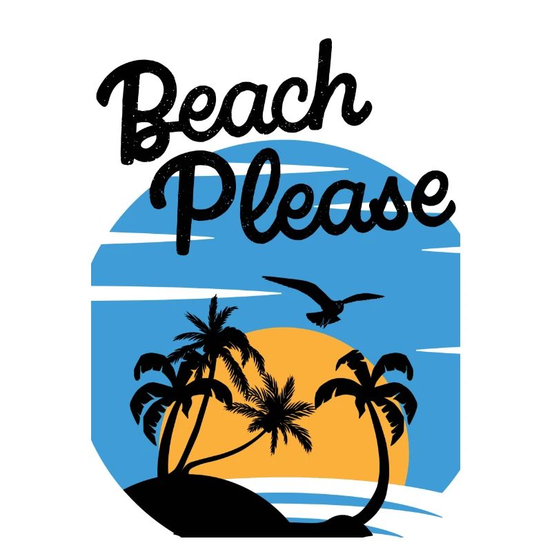 Beach Please - Palm Sunset Shirt