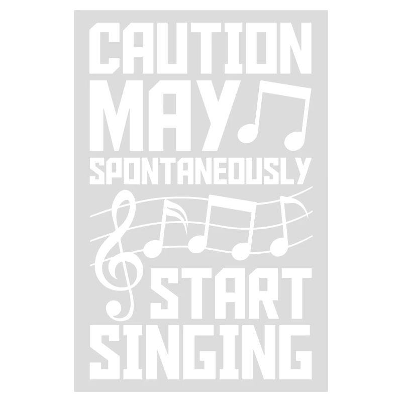 may spontaneously start singing