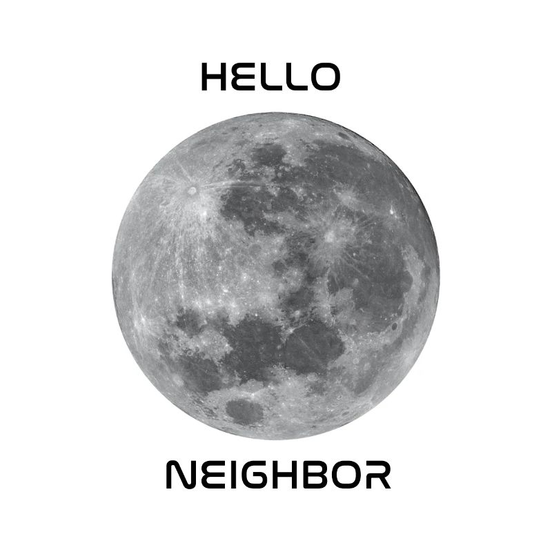 Salutations à notre objet céleste le plus proche - la lune!