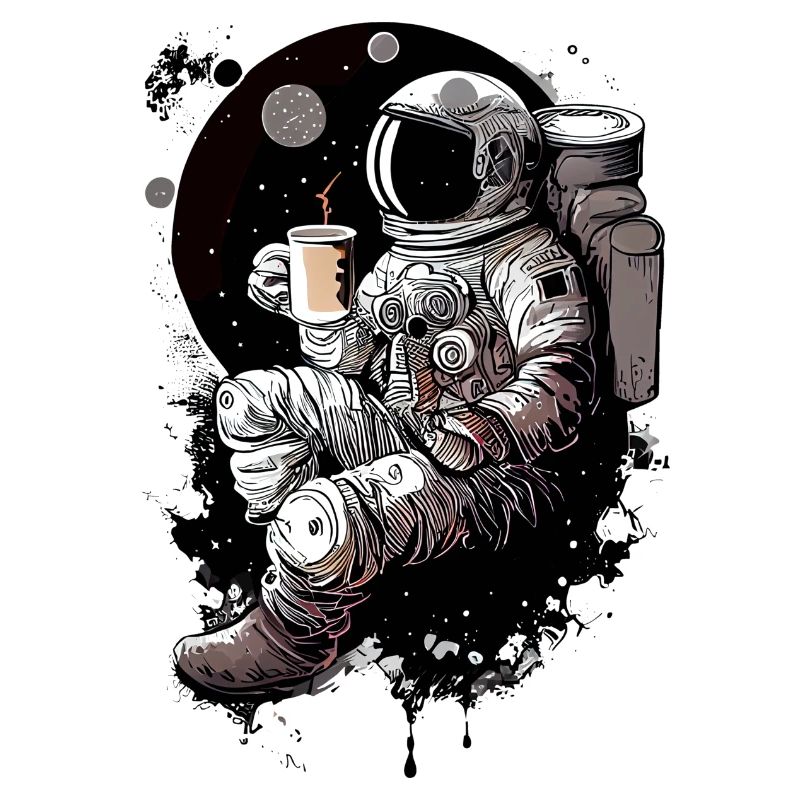 Astronaut on the moon