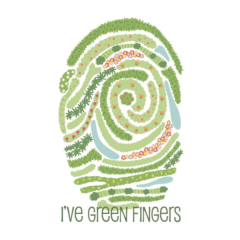 Empreinte digitale du jardin